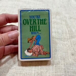 Vintage Over the Hill When Novelty Gag Gift Playing‎ Cards Sealed